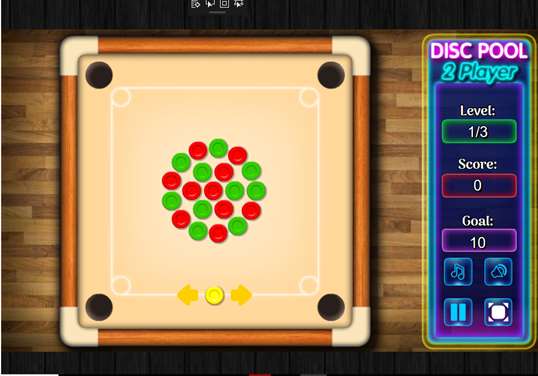 Disc Pool 2 Player Game screenshot 1