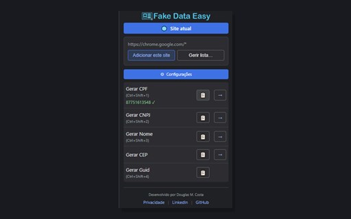 Fake Data Easy Stats, Downloads & Safety Check | Chrome-Stats