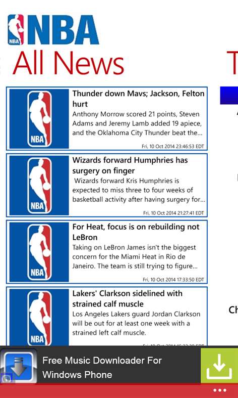 NBA News Videos Screenshots 1