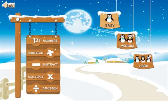 Snowfall Bingo Math Games screenshot 2
