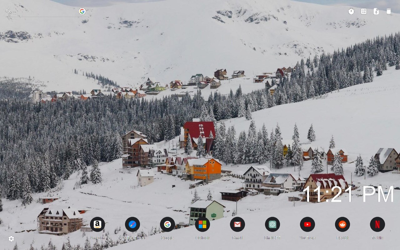 Winter Snow Wallpaper New Tab