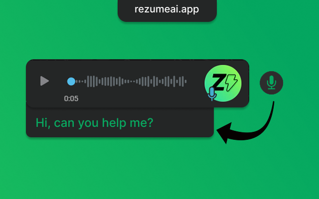 Rezume AI - WhatsApp Audio to Text