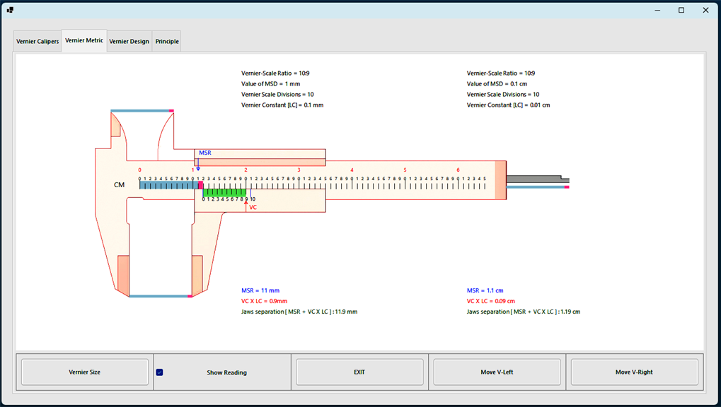 Vernier calipers shop app