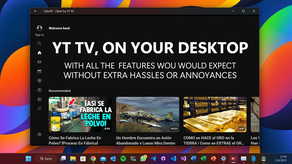TubeTV - TV Client for YT_1
