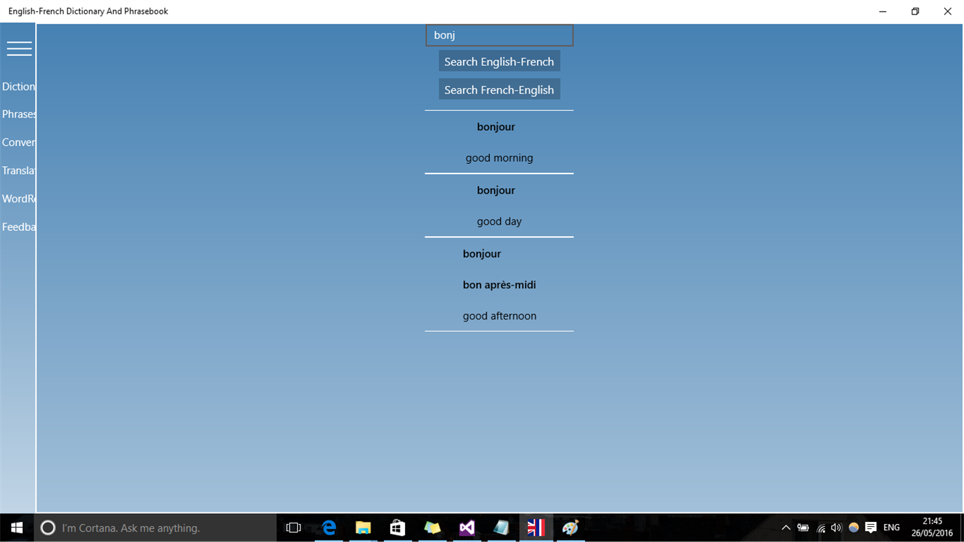 #4. English-French Dictionary And Phrasebook (Windows) 由: Brett Anderson