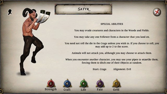 Talisman: Digital Edition - The Satyr Character Pack screenshot 1