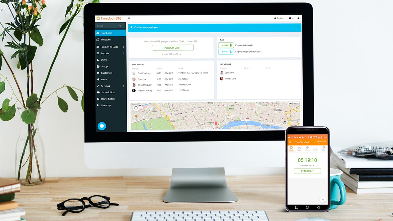 Snapshot 6 of TimeClock 365 – Time Tracking for Office 365