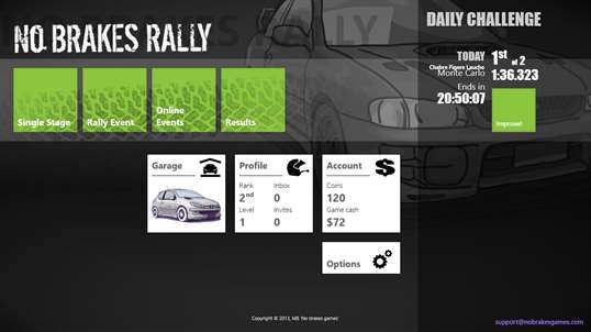 No Brakes Rally screenshot 1