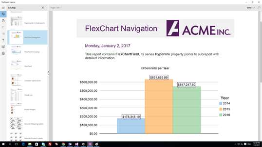 ComponentOne FlexReport Explorer PC Download Free Best 