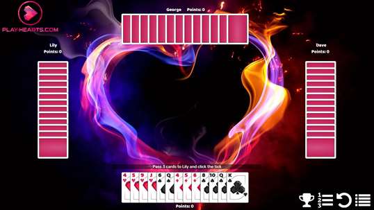 HEARTS CARD GAME FREE HD screenshot 1