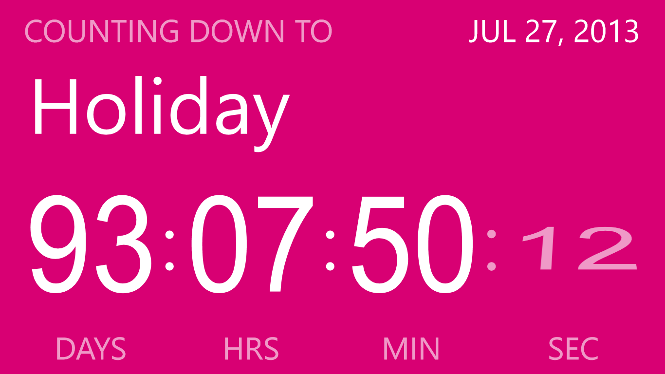 Countdown for Windows 10