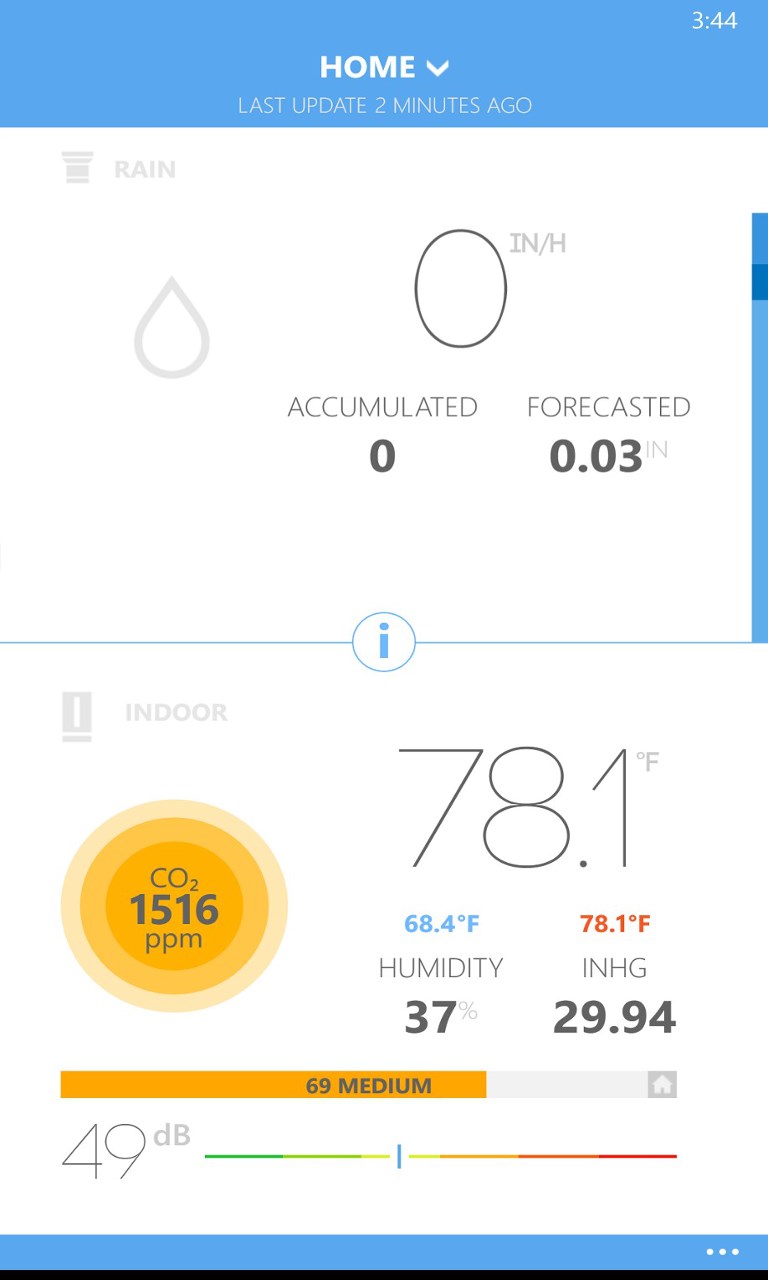 Netatmo Weather Station for Windows 10 Mobile