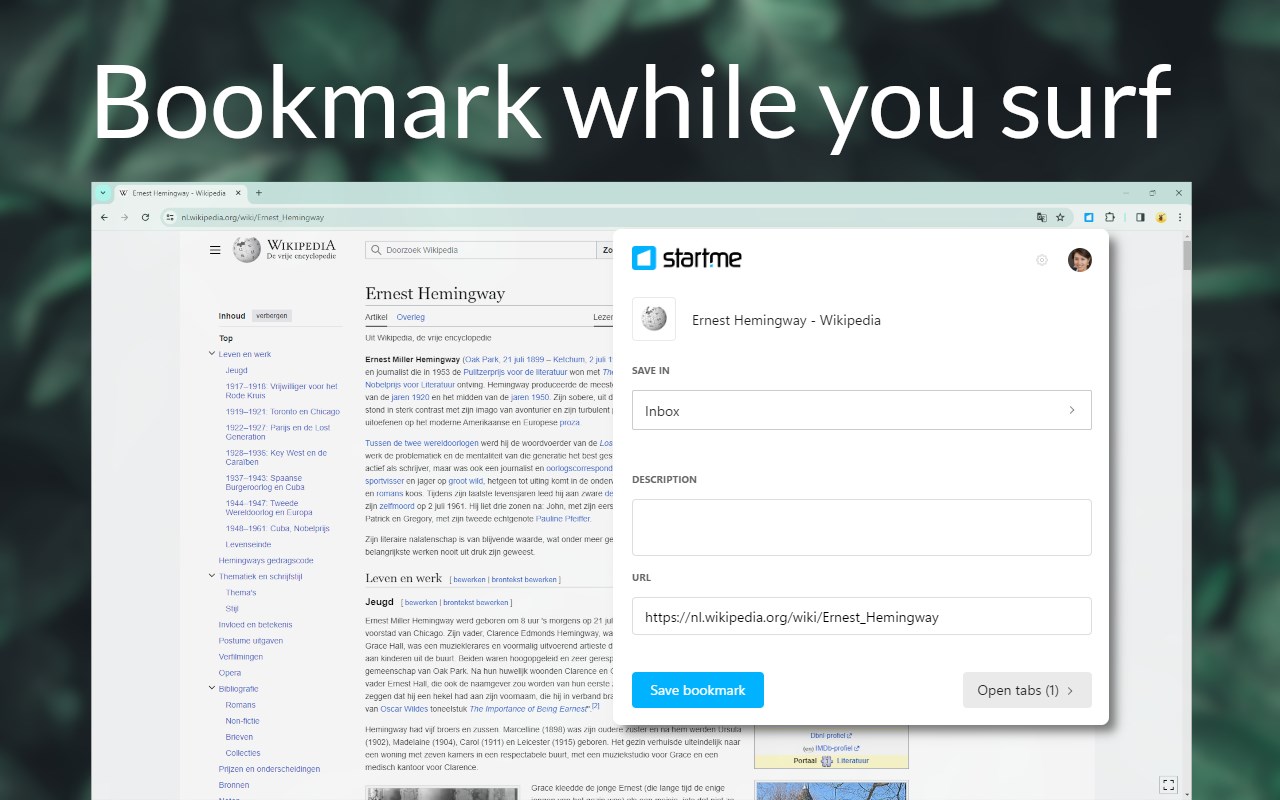 Bookmarker by start.me