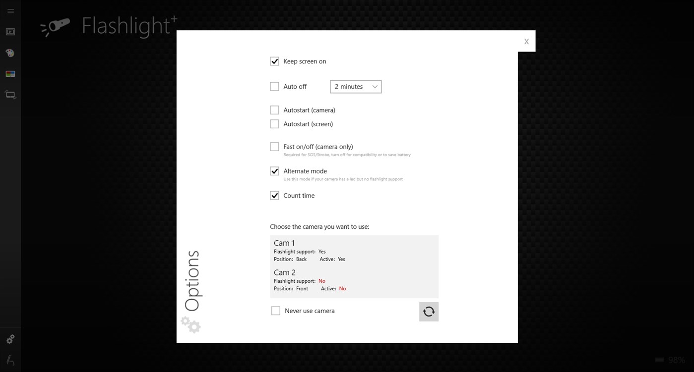 #2. Flashlight⁺ (Windows) Podle: Asparion