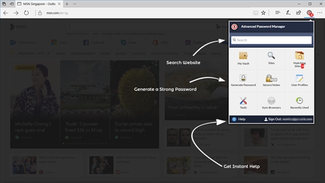 Advance Password Manager Screenshot