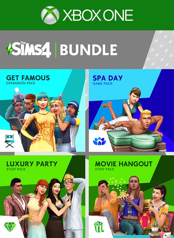 The Sims 4 Bundle - Get Together, Spa Day, Movie Hangout Stuff