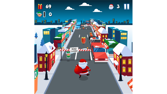 Subway Santa Surf 3D screenshot 5