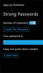 Strong Passwords screenshot 1