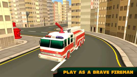 Fire Brigade Truck Simulator 2015 screenshot 1
