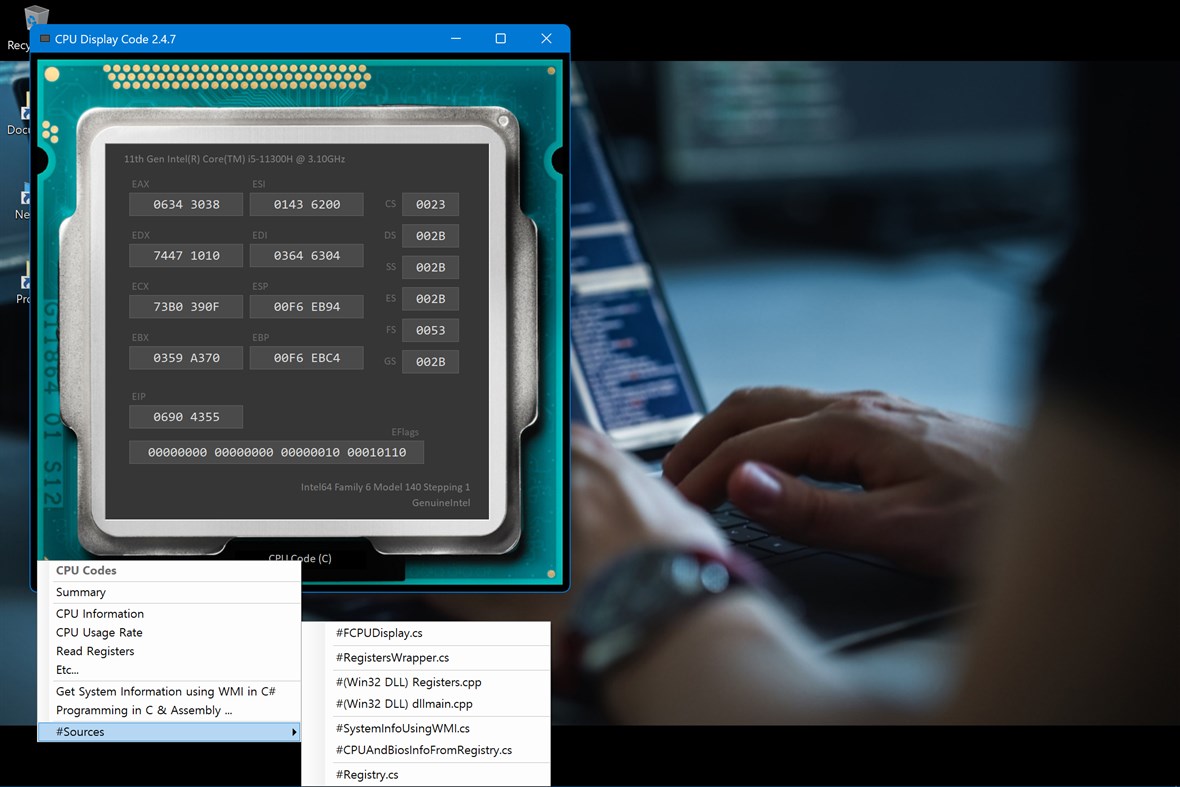 #3. CPU Display Code (Windows) By: Million