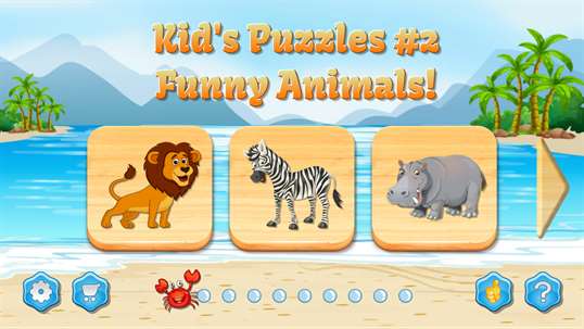 Kids Puzzles game for toddlers. Animal jigsaw for children 2-4 screenshot 1
