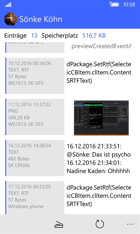 ClipboardX Screenshot