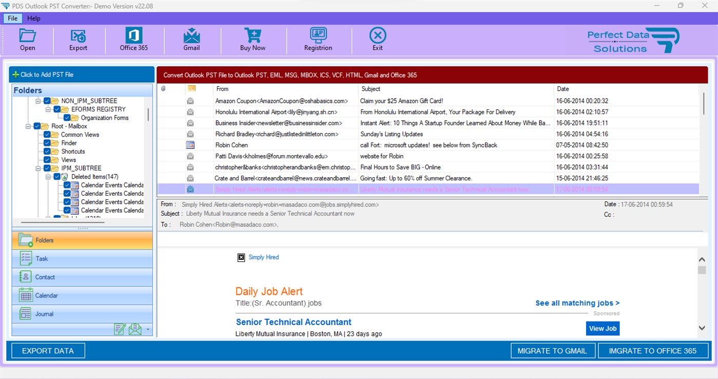 #4. PDS PST Converter (Windows) 由: PERFECT DATA SOLUTIONS