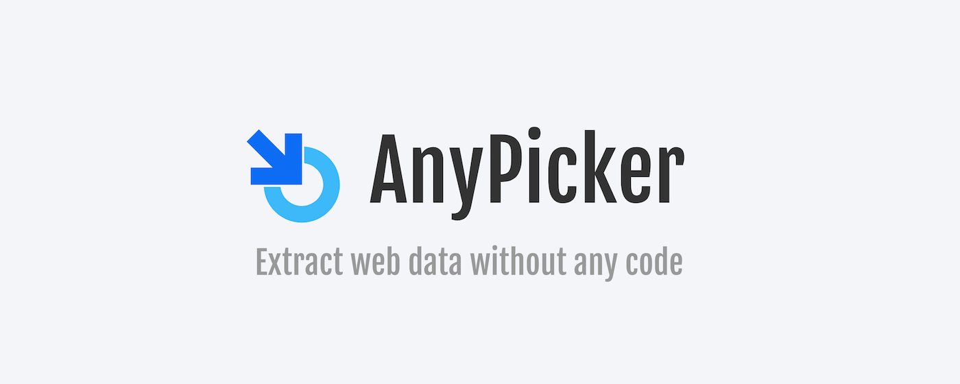 AnyPicker - A.I. powered No Code Web Scraper marquee promo image