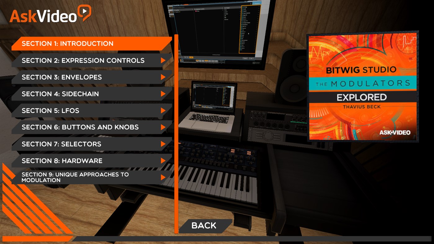 #2. Modulators Explored Course For Bitwig Studio by AV (Windows) By: AskVideo