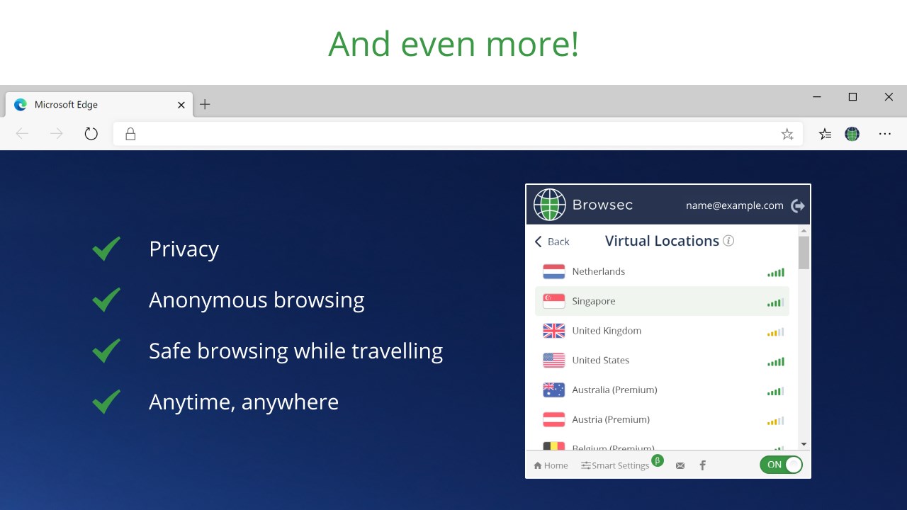 Browsec VPN - Free VPN for Edge