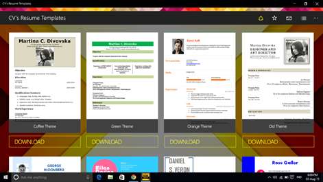 CV's Resume Templates Screenshots 2
