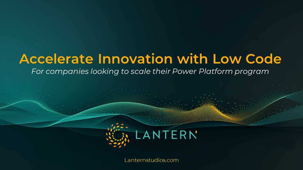 Snapshot 1 of Accelerate Innovation with Low Code