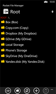 Pocket File Manager screenshot 1
