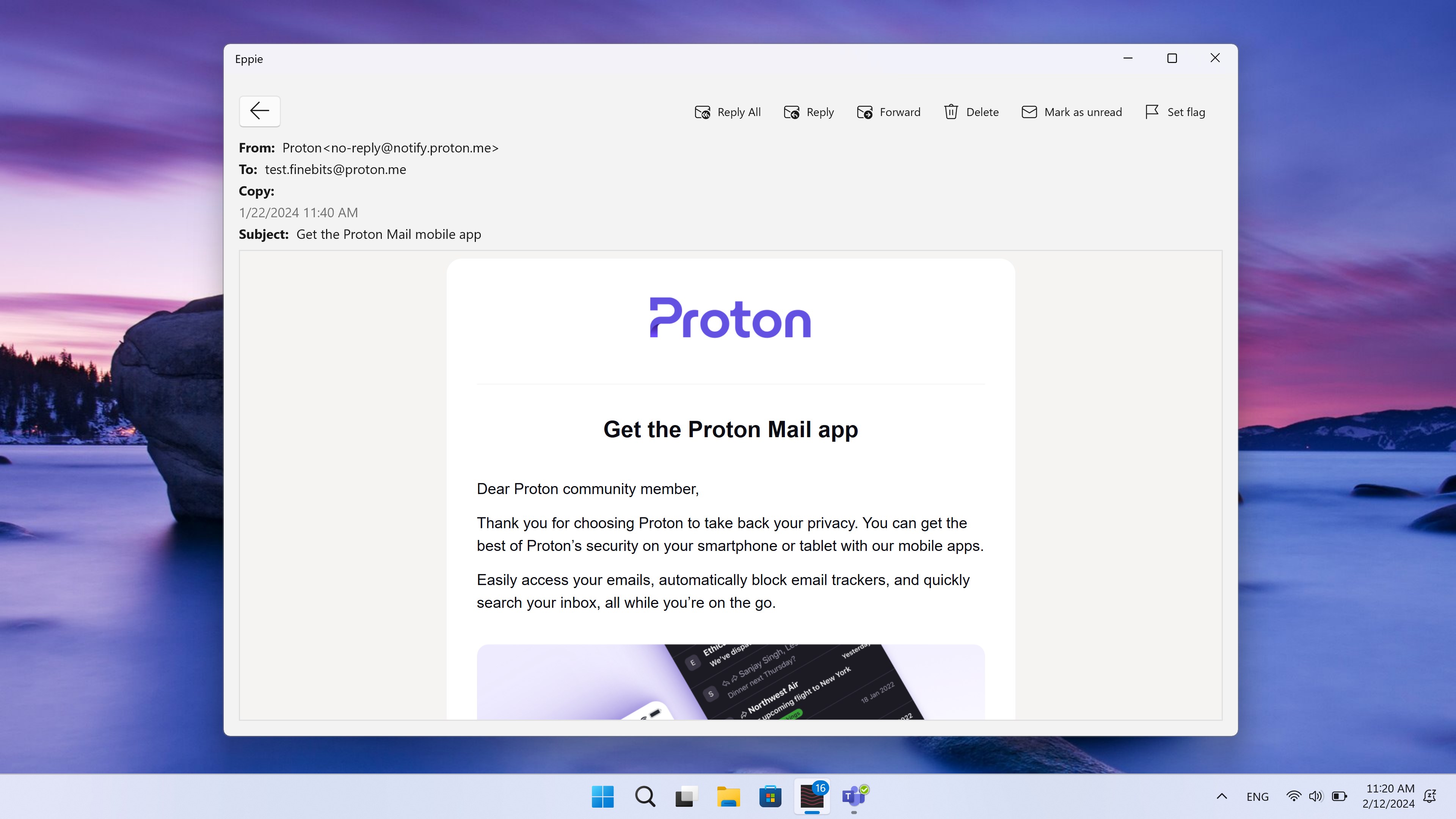 Eppie – email client for Gmail & Proton Mail screenshot