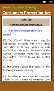 Consumers Protection Act screenshot 3