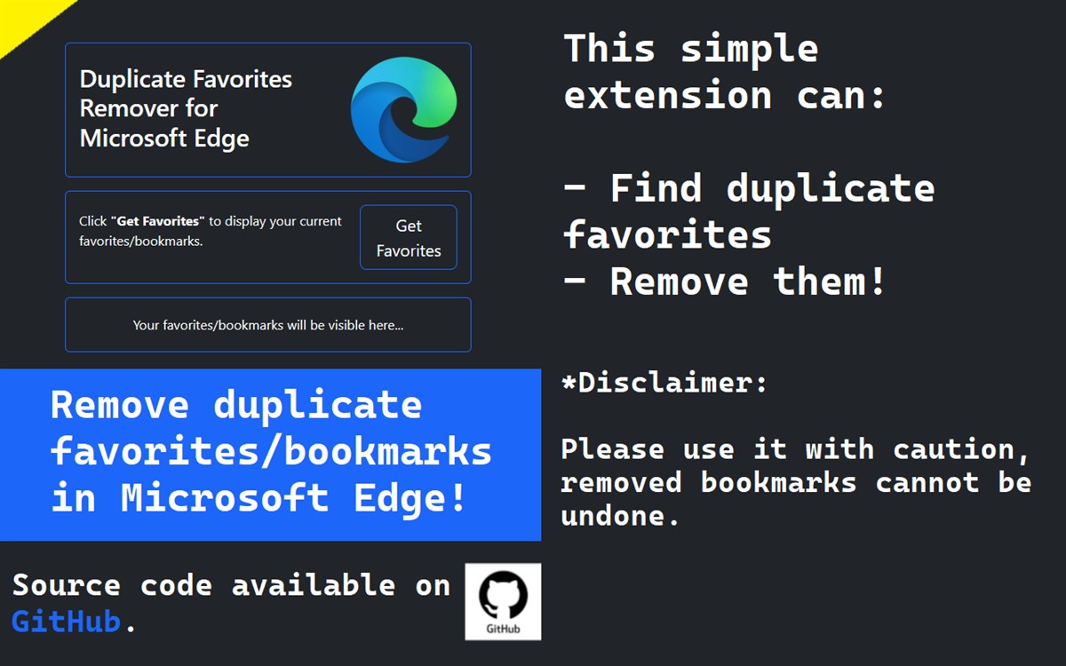 Duplicate Favorites Remover - Clean Edge Bookmarks Fast