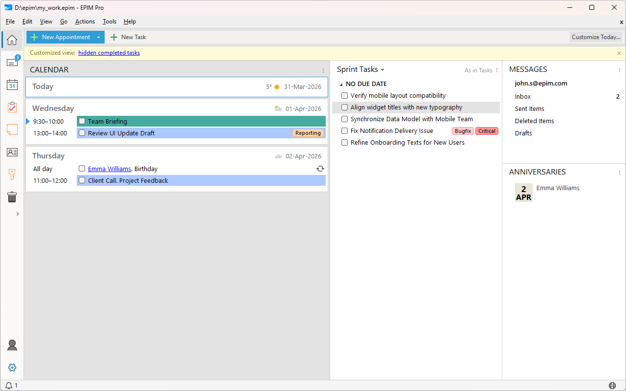 EPIM Pro screenshot