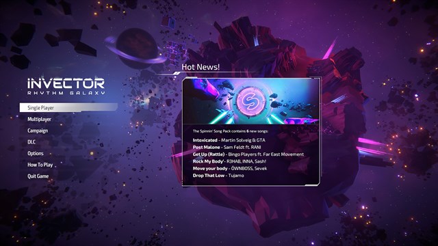 Invector: Rhythm Galaxy - Spinnin' Song Pack screenshot 1