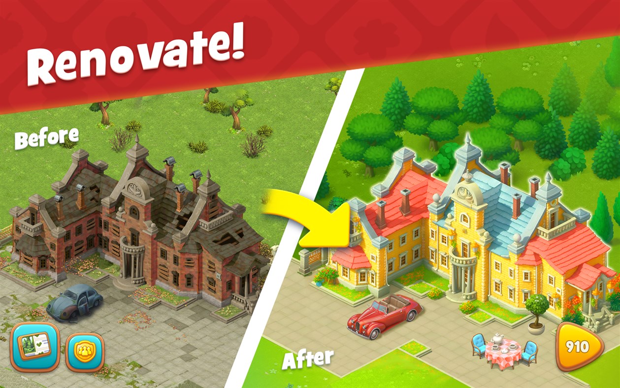 #2. Gardenscapes (Windows) By: Playrix