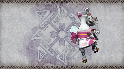 "F Floral Yukata" Palico katmanlı zırhı seti