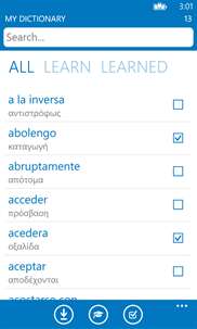 Greek Spanish dictionary ProDict Free screenshot 3