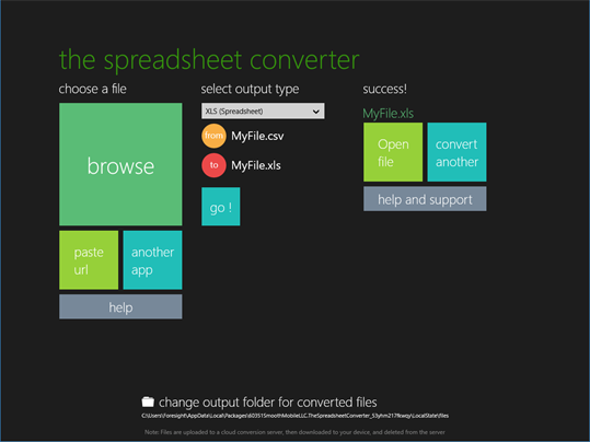 The Spreadsheet Converter screenshot 5