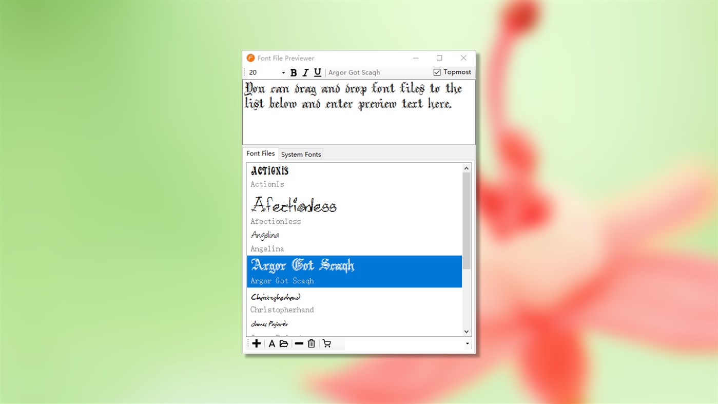 #1. Font File Previewer (Windows) Podle: OEapp