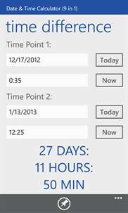 Date & Time Calculator (9 in 1) screenshot 1