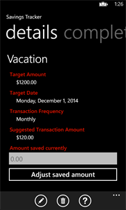 Savings Tracker screenshot 4