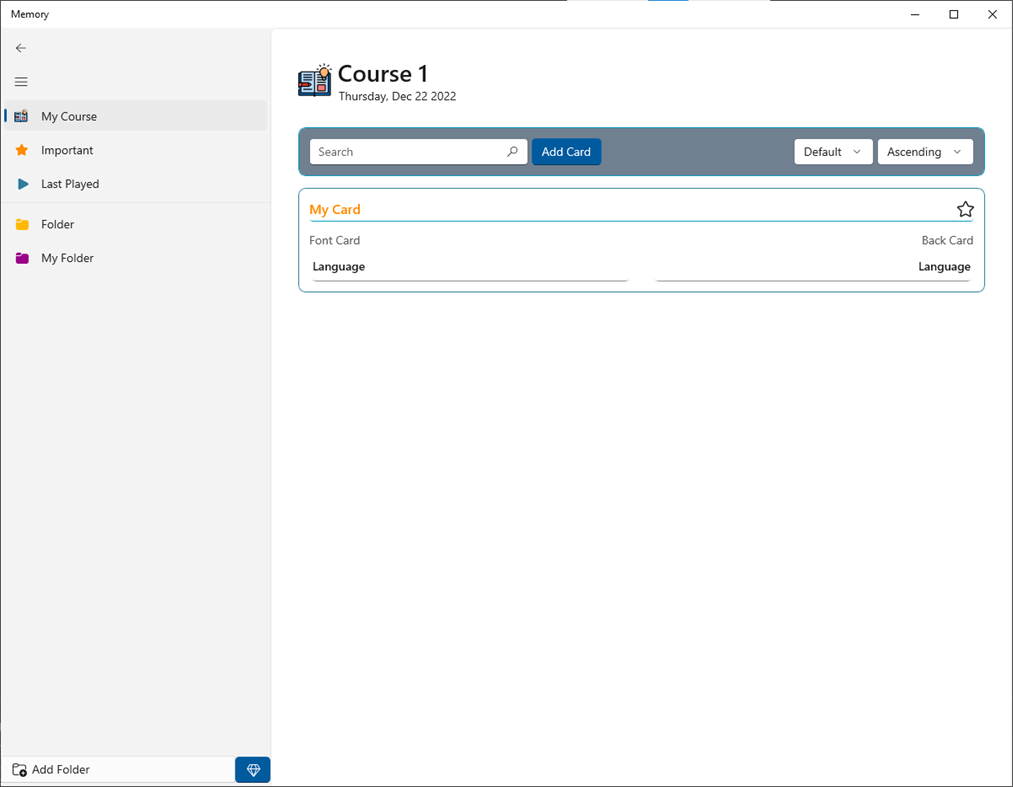 #3. MemoryFlashCard (Windows) Podle: HOANG PJ
