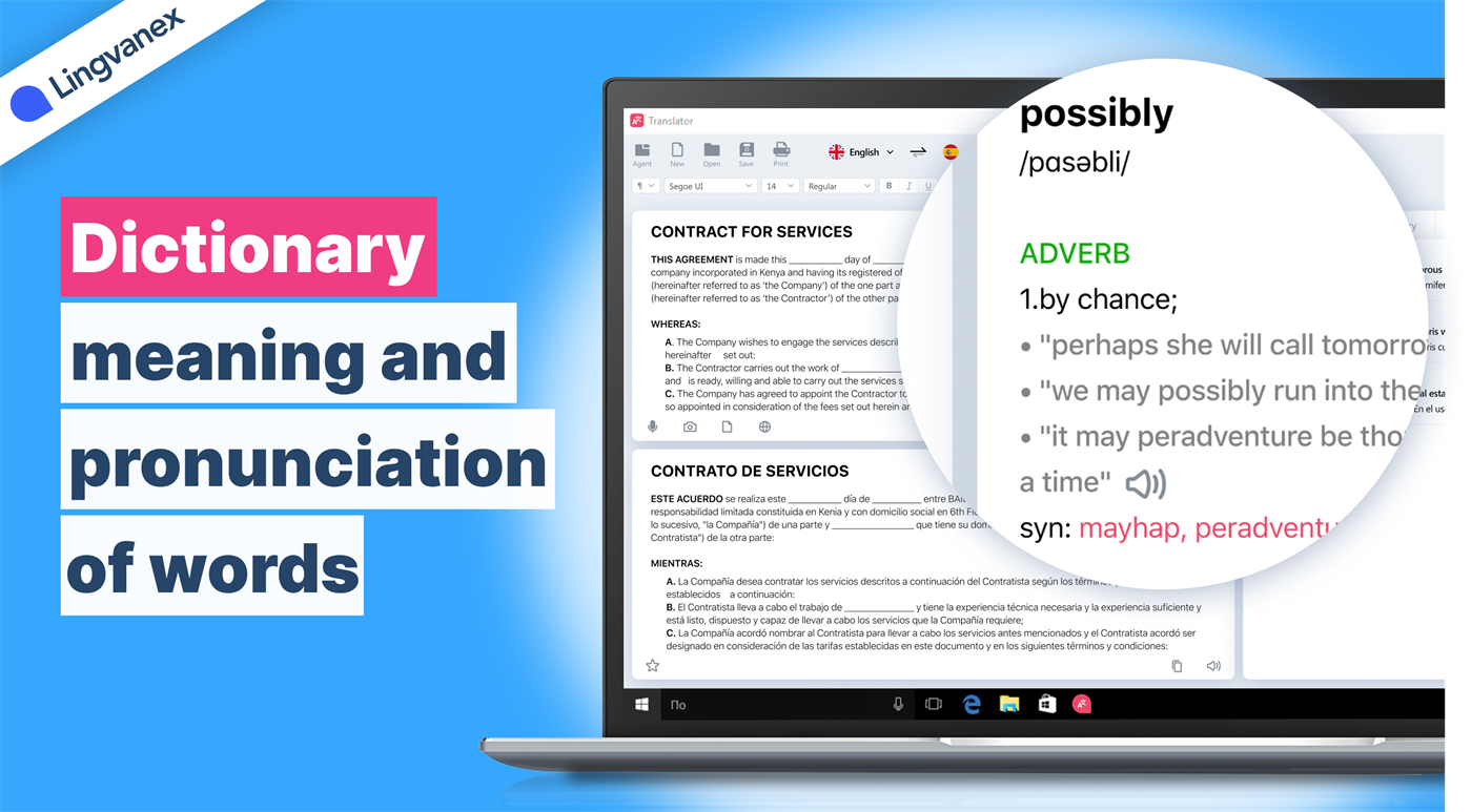 #6. Lingvanex - Language Translator and Dictionary (Windows) Bởi: NordicWise LLC