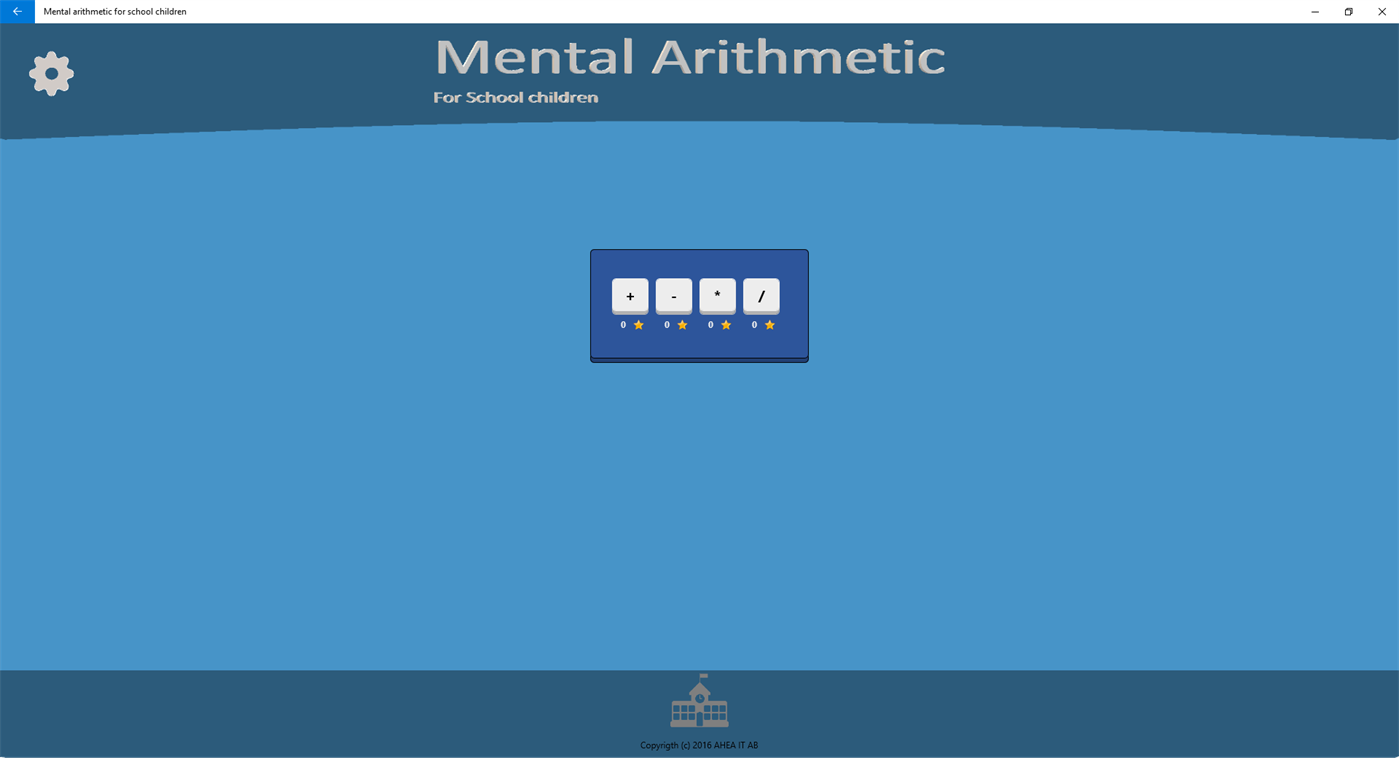 #2. Mental arithmetic for school children - free (Windows) Podle: AHEA IT