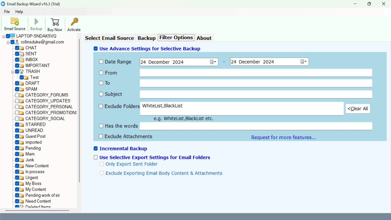 Snapshot 4 of RecoveryTools Email to HTML Converter