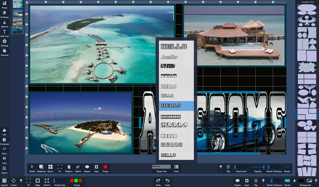 #9. Atlantas Photo Collage Studio (Windows) Göre: Unicorn